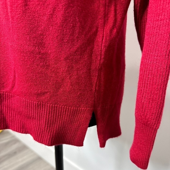 Sweet Romeo Red Women’s Long Sleeve Crew Neck Sweater (XS) - Picture 5 of 6